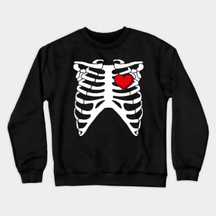 Spooky Skeleton Costume: Halloween couple Crewneck Sweatshirt